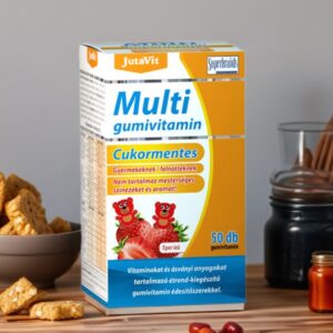 JUTAVIT MULTIVITAMIN GUMI CUKORMENTES EPER ÍZŰ GYEREK 50DB